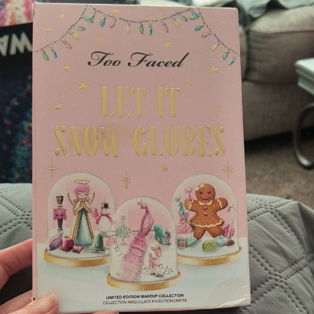 Too Faced Let It Snow Globes Collection with Pink and Gold